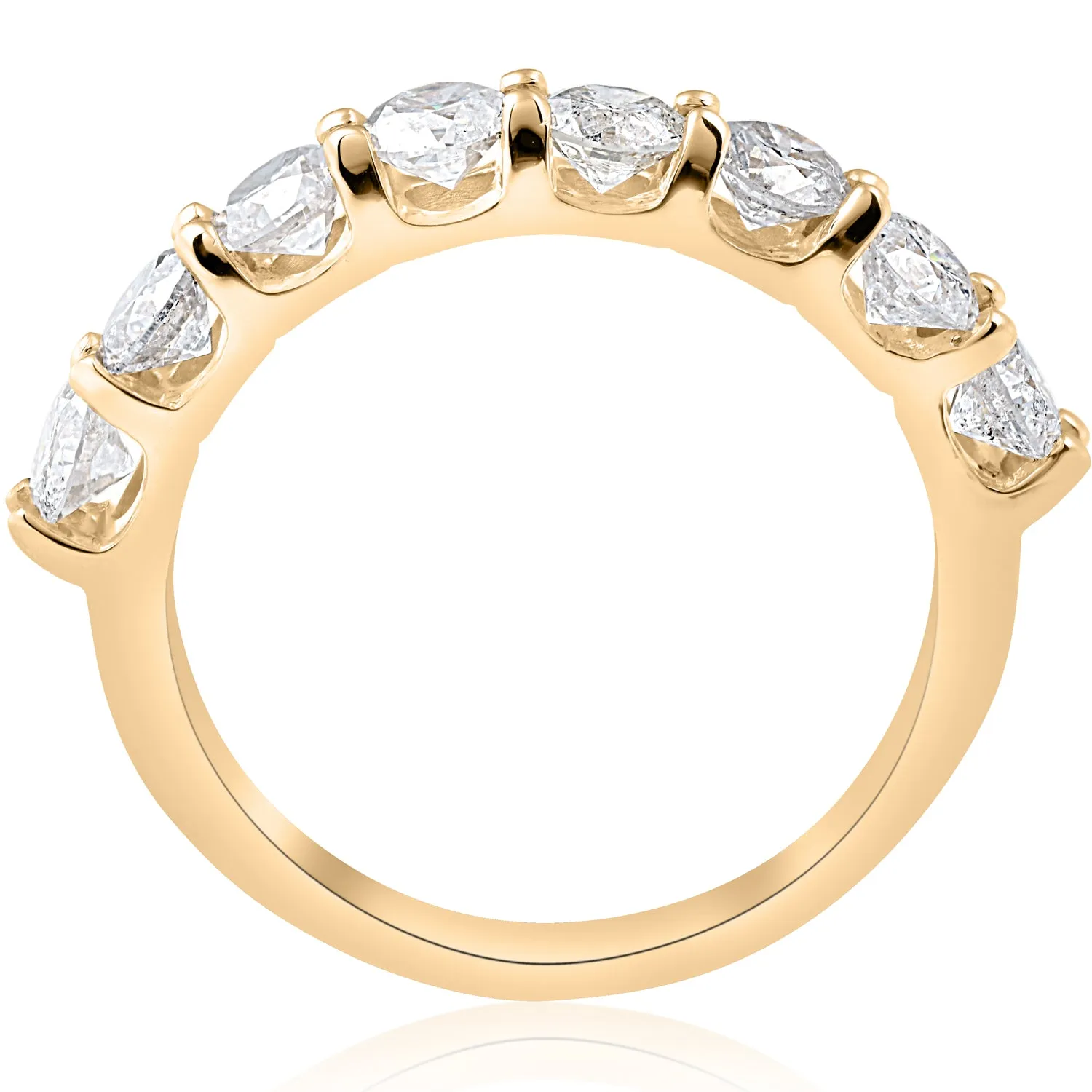 1 5/8ct U Prong Diamond Wedding Ring 14k Yellow Gold