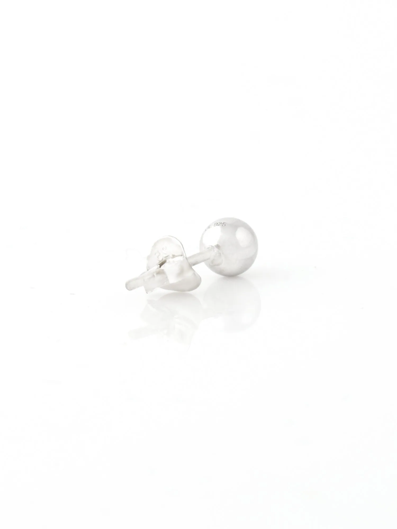 5 MM Silver Ball Stud Earrings