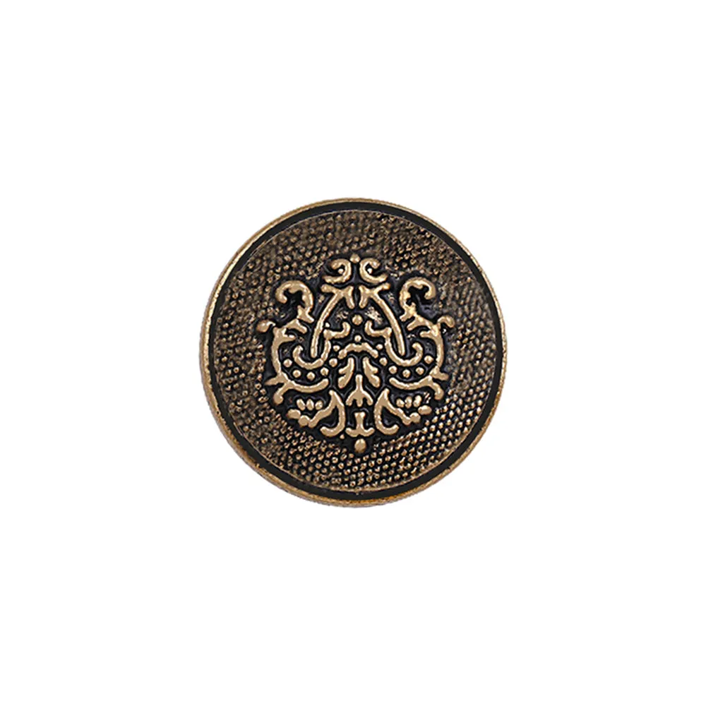 Antique Finish Royal Crest Metal Buttons for Coat/Suit/Sherwani