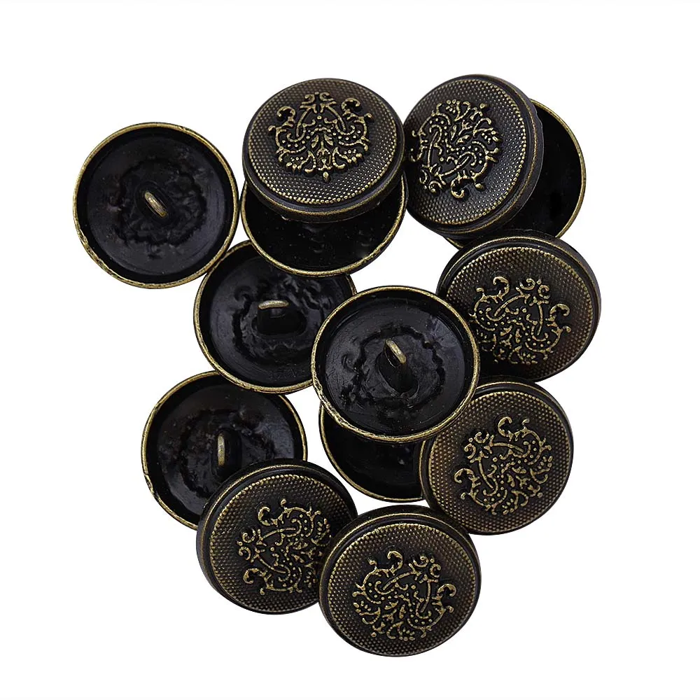 Antique Finish Royal Crest Metal Buttons for Coat/Suit/Sherwani