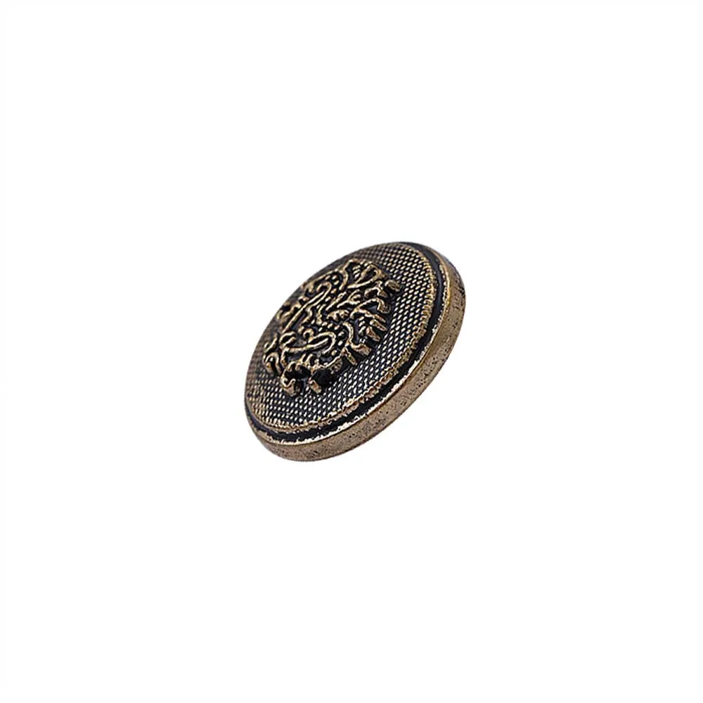 Antique Finish Royal Crest Metal Buttons for Coat/Suit/Sherwani