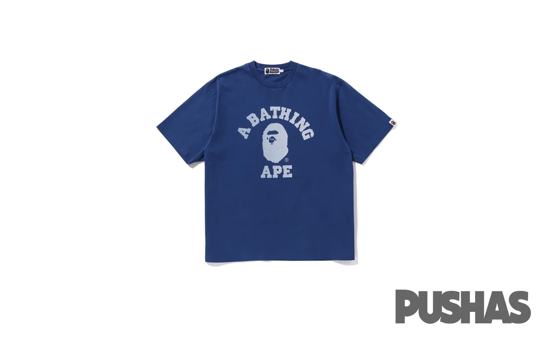 Bape College Overdye T-Shirt 'Blue' (2023)