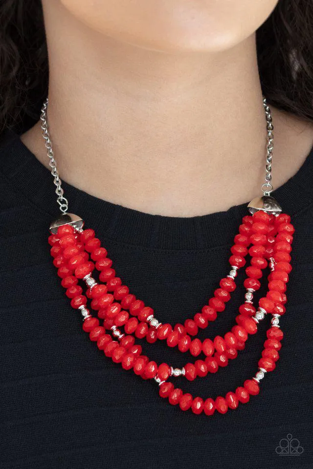 Best POSH-ible Taste Red Necklace - Paparazzi Accessories