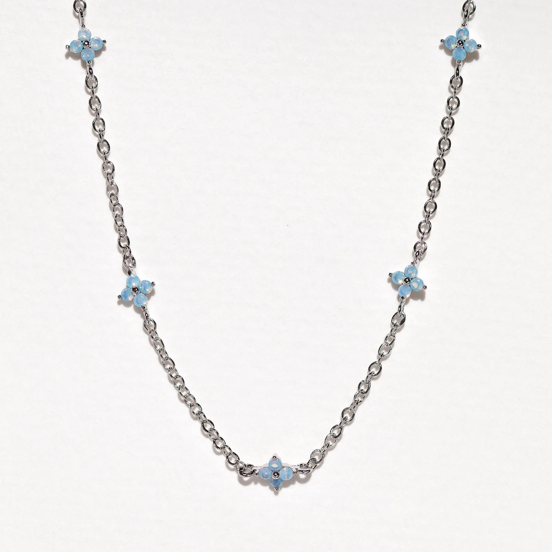 Blue Blossom Love Necklace