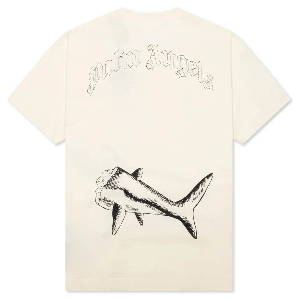 Broken Shark Classic Tee - Butter/Black