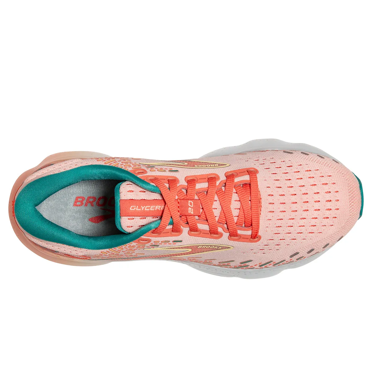 Brooks Glycerin 20 Womens | Tropical Peach/fusion Coral/latigo Bay