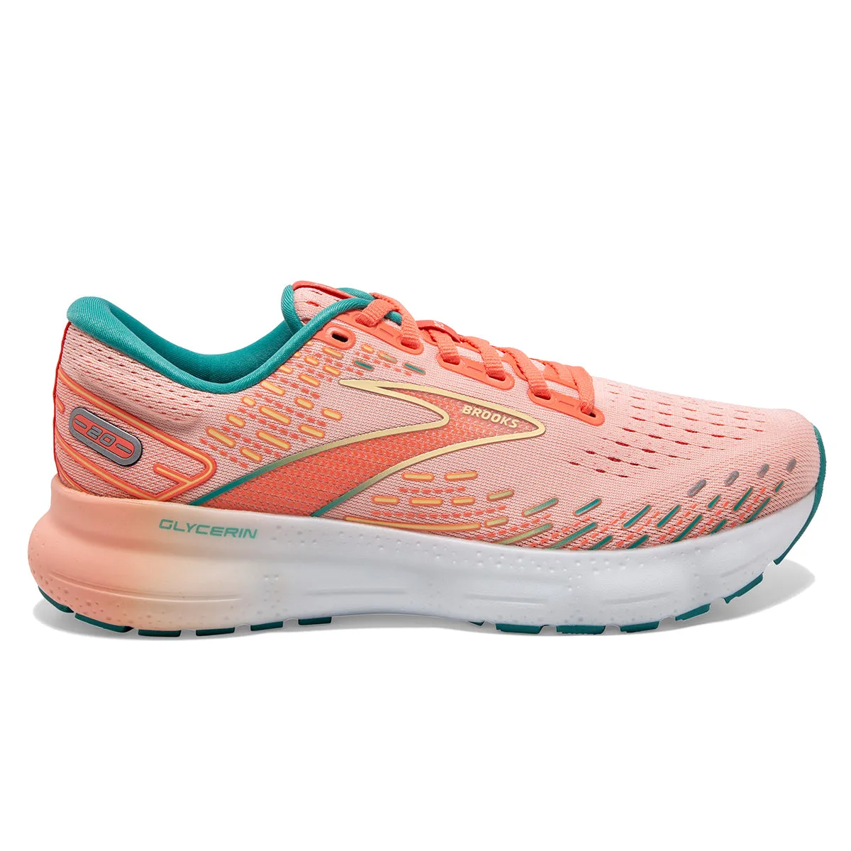 Brooks Glycerin 20 Womens | Tropical Peach/fusion Coral/latigo Bay