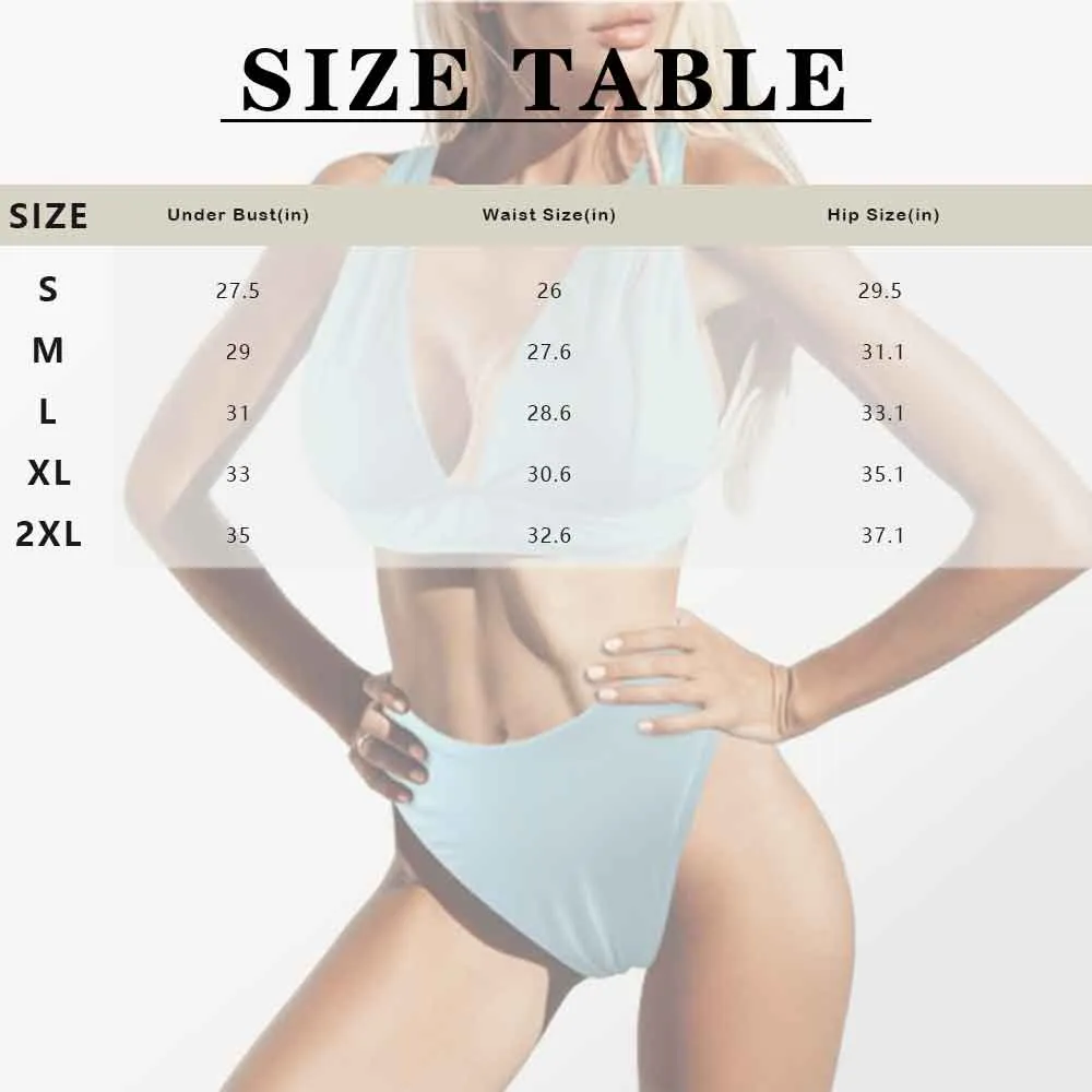 Custom Face Love Heart Back Buckle Bikini Personalized Deep V Neck Triangle Bikini Beach Pool Outfits