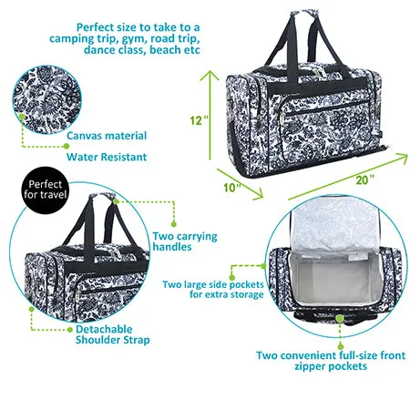 Damask Bliss NGIL Canvas 20 Duffle Bag