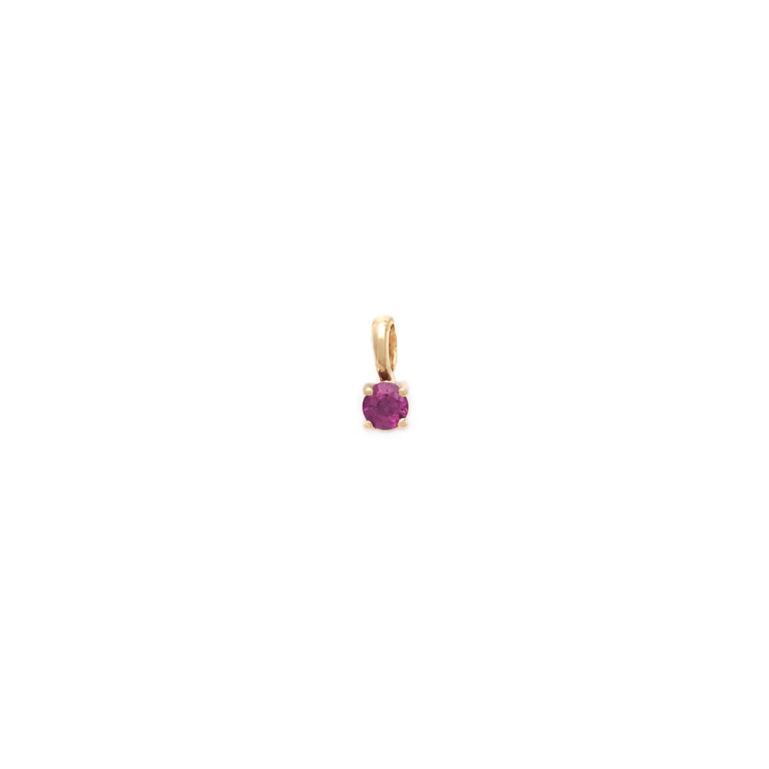 Element Charm | 14k Gold & Garnet