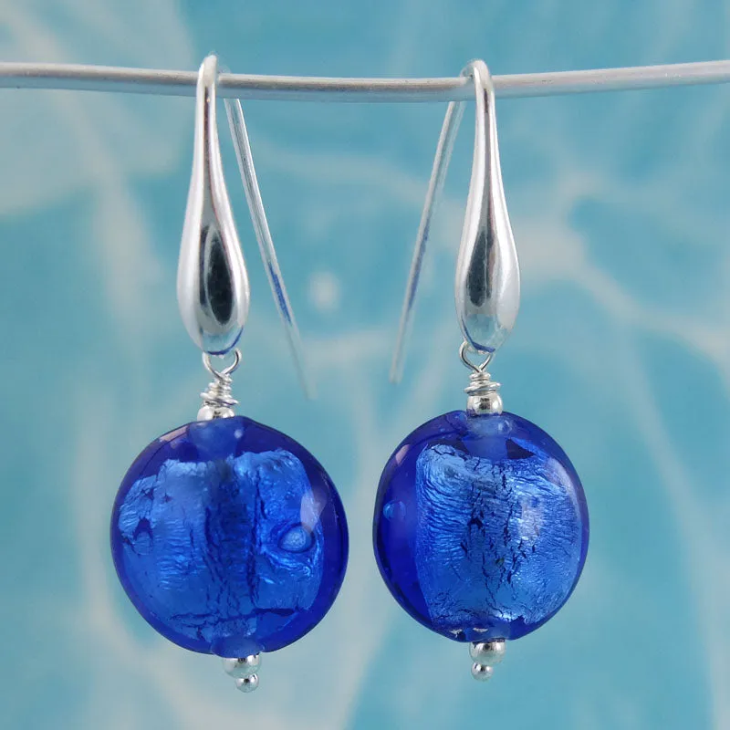 evening blue earrings