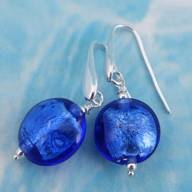 evening blue earrings