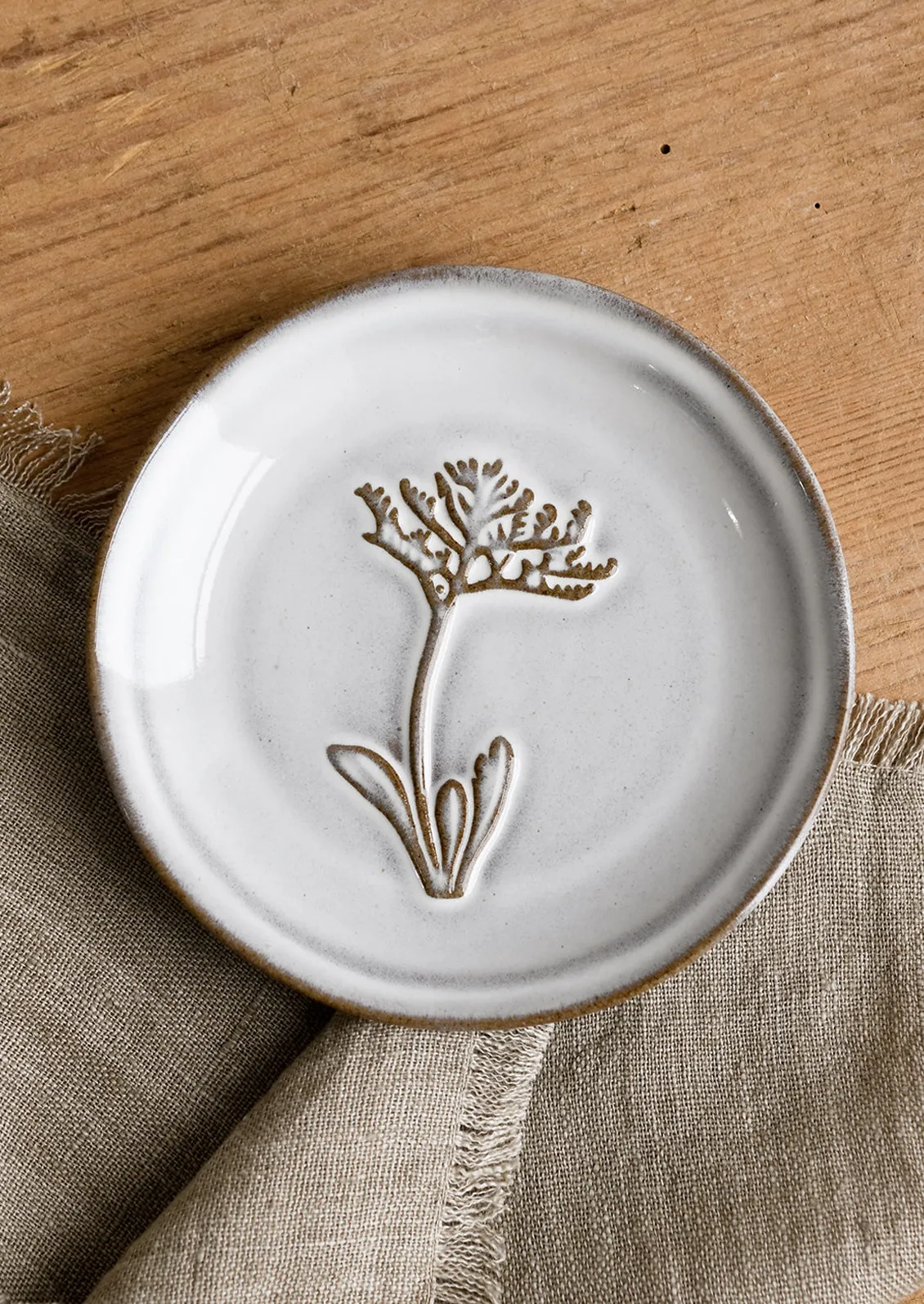 Floral Imprint Mini Plate