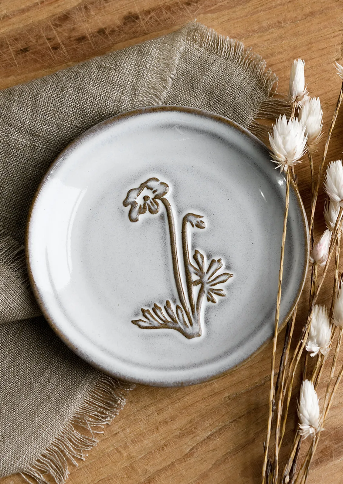 Floral Imprint Mini Plate