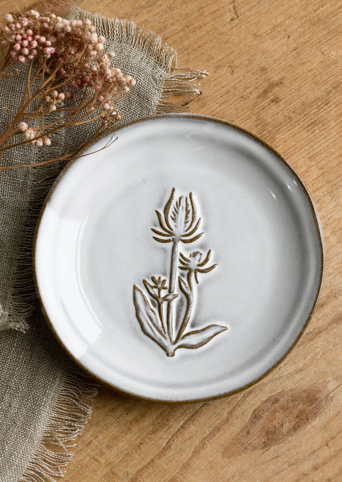 Floral Imprint Mini Plate