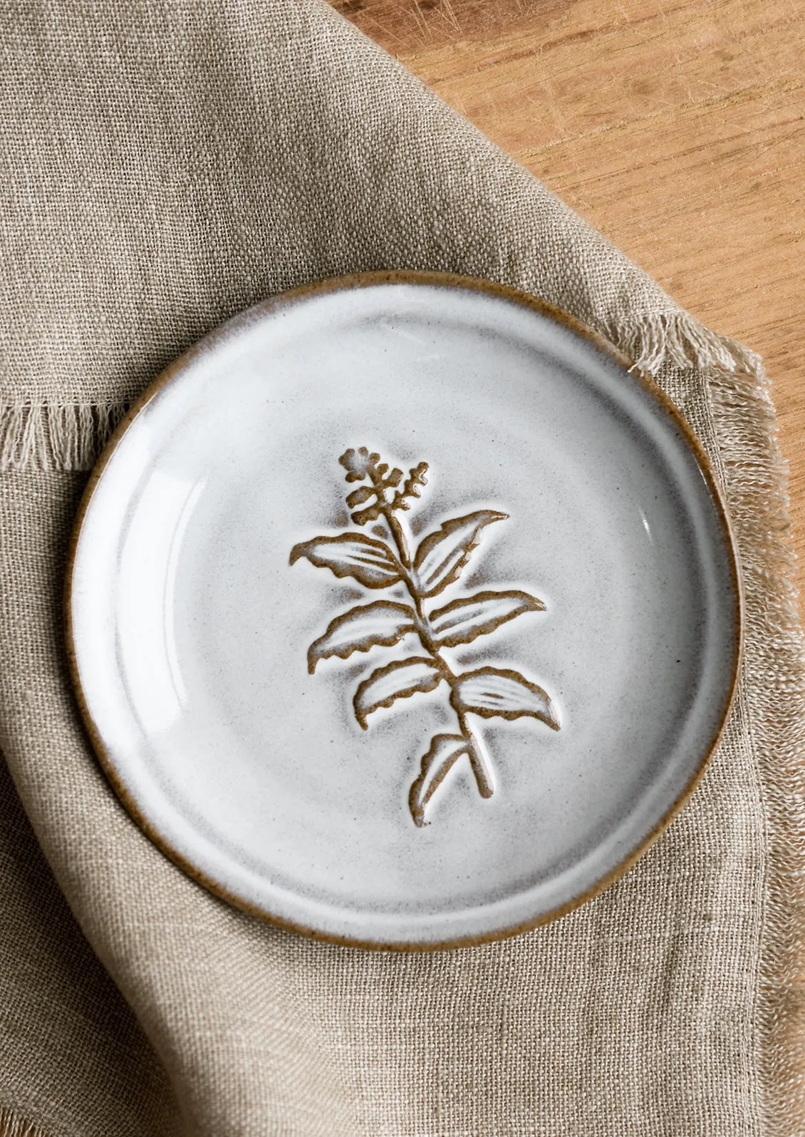 Floral Imprint Mini Plate