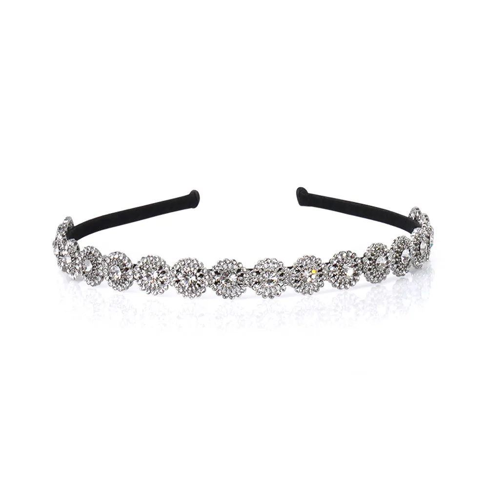 FLOWER STONE CRYSTAL HAIRBAND