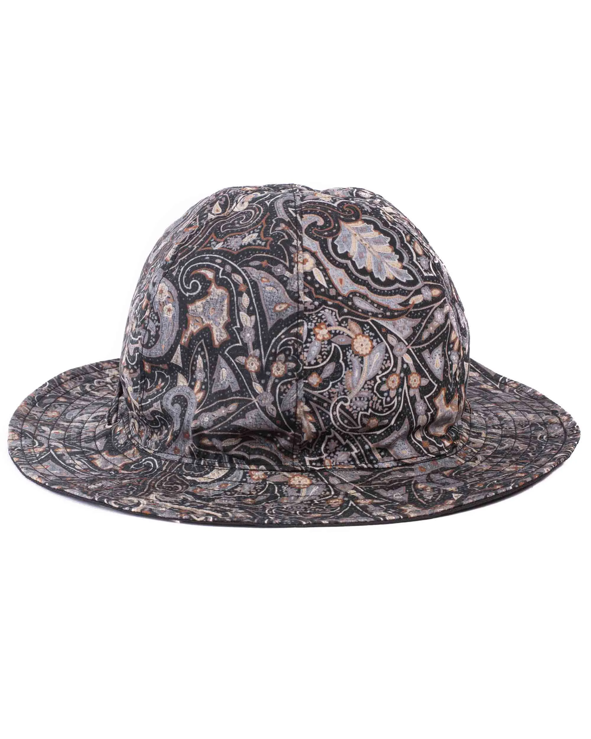 Found Feather Military Sun Hat (Reversible) Paisley   Yoryu Black