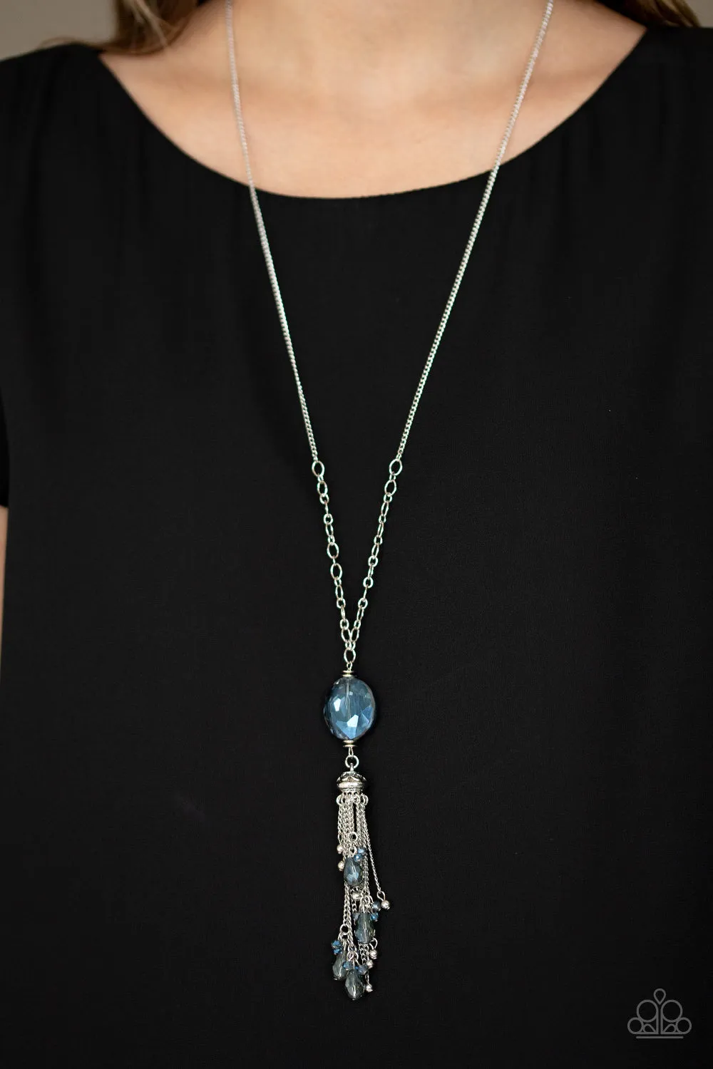 Fringe Flavor - Blue Necklace