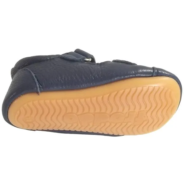 (G1140003-2) Leather slippers - Dark Blue