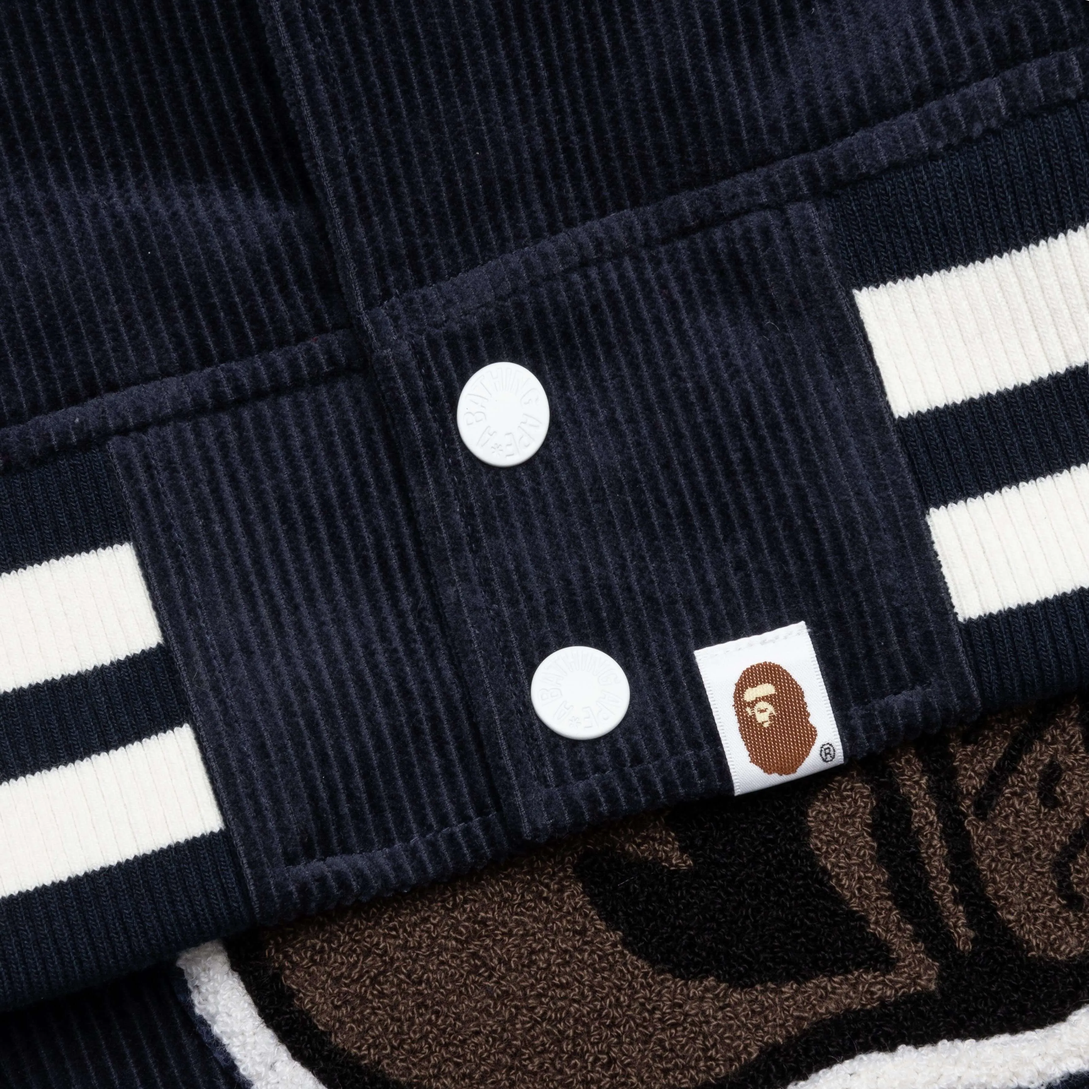 General Corduroy Varsity Jacket - Navy