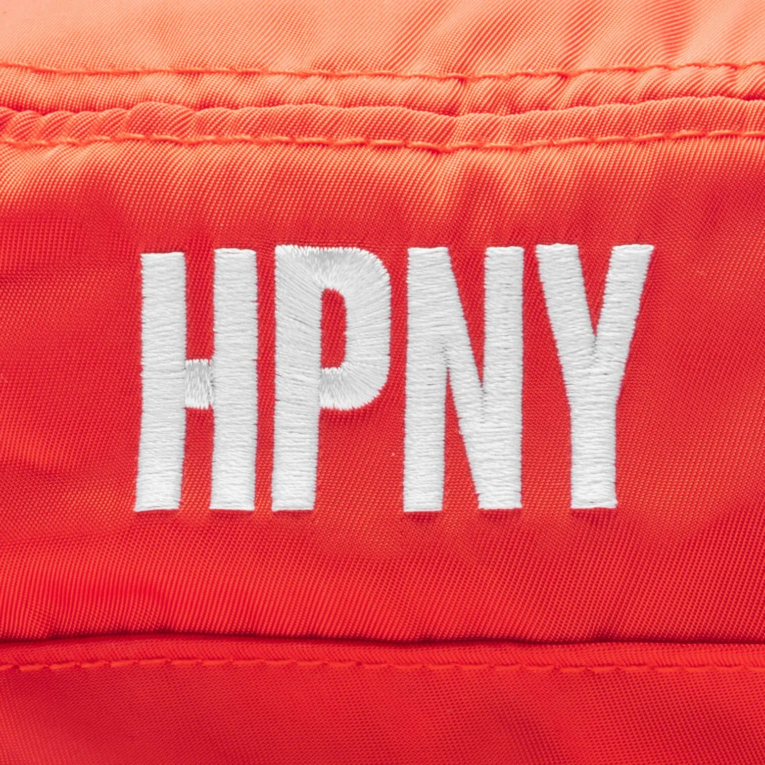 HPNY EMB Nylon Bucket Hat - Orange/White