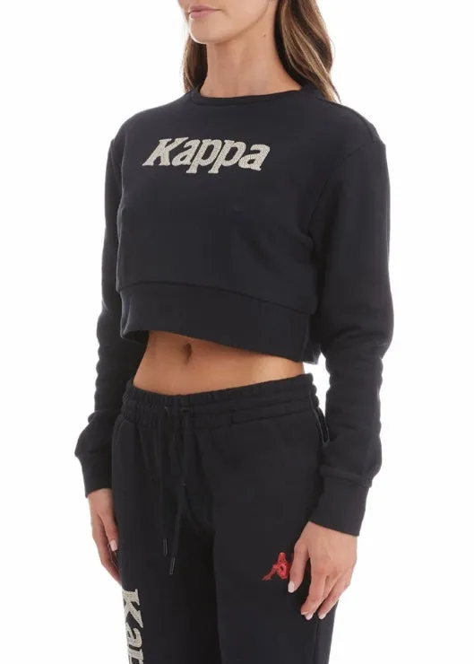 Kappa Authentic Gobret Sweatshirt (Black Smoke/Pink Lt/Red Cherry) 36175MW