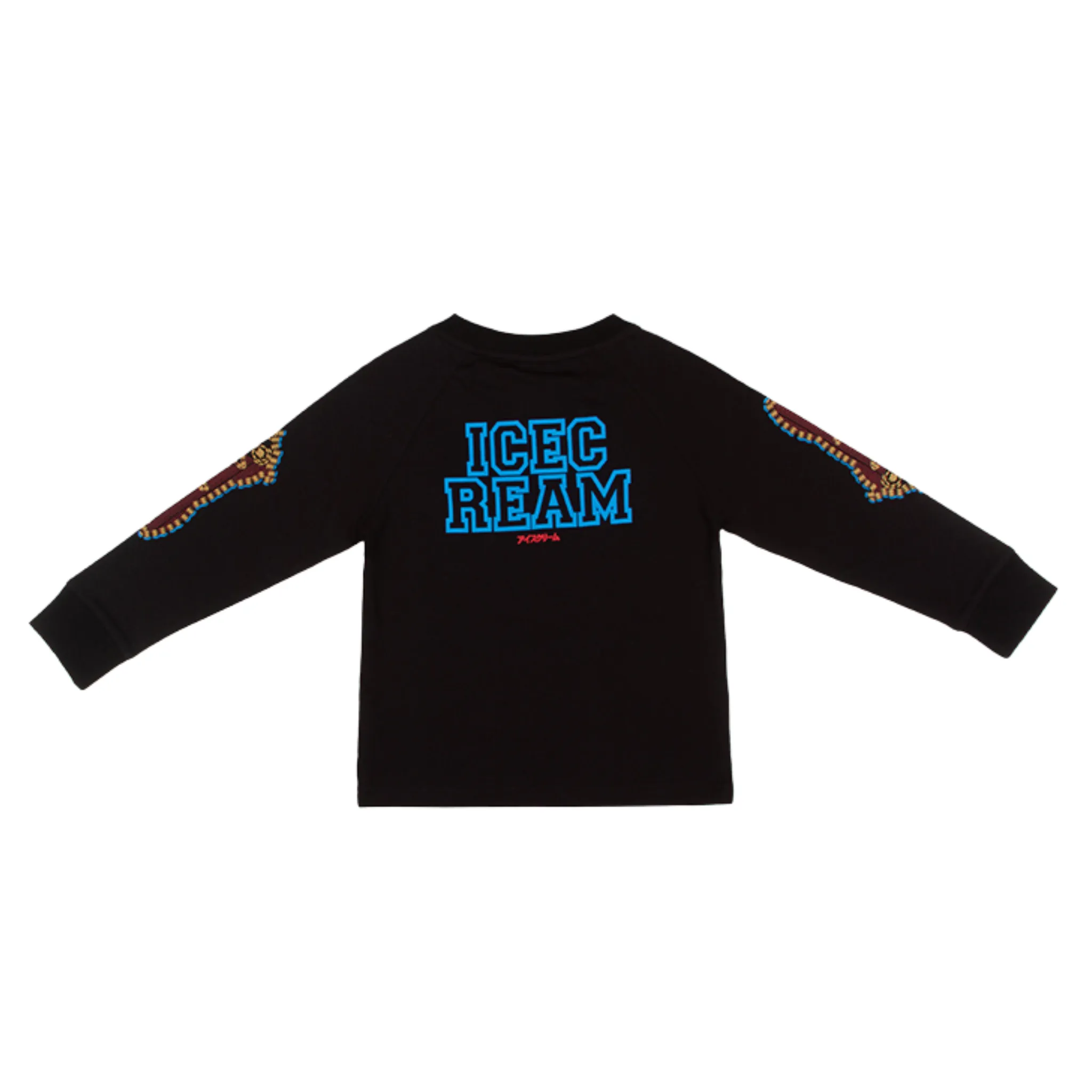 Kids Icecream Everything L/S Raglan (Black)