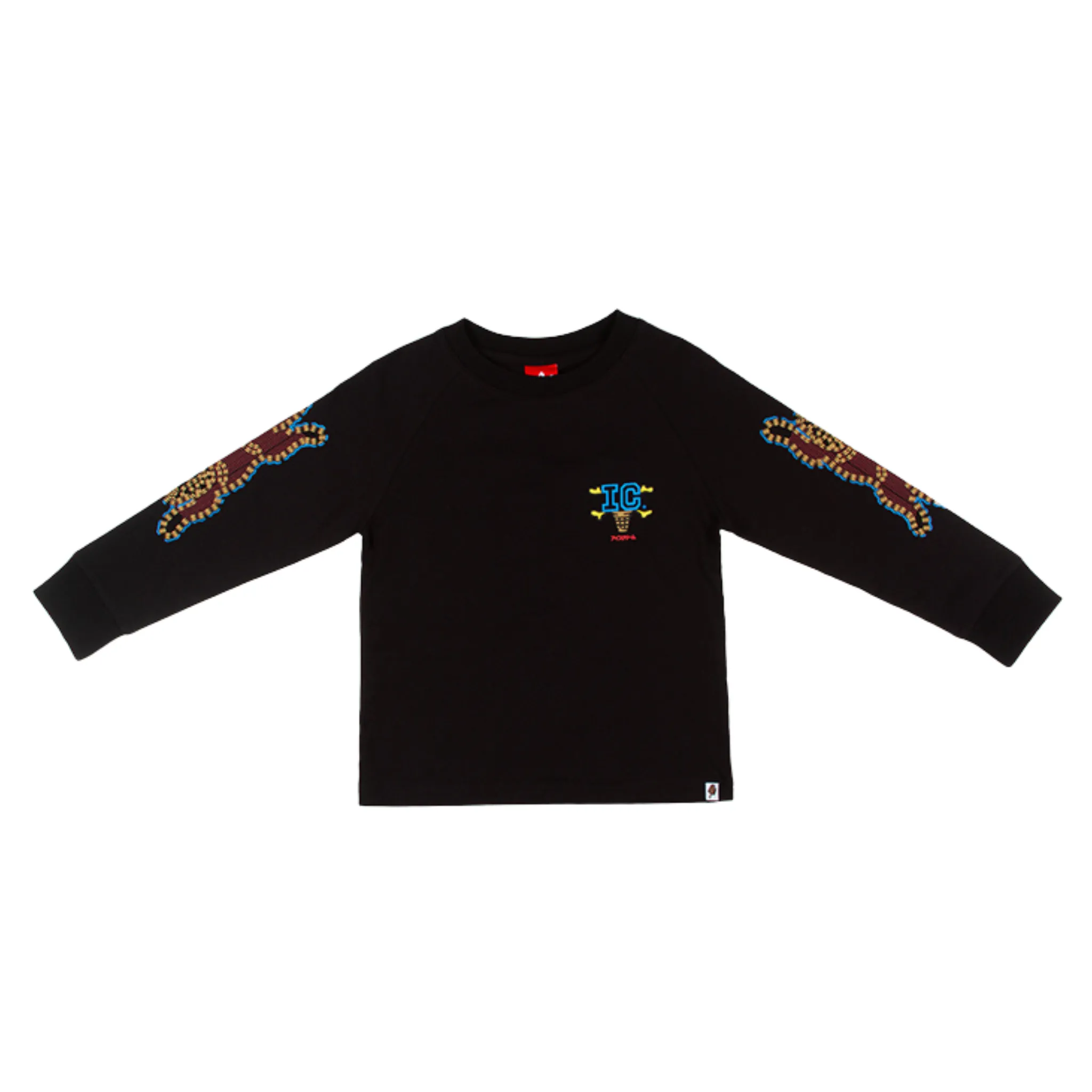 Kids Icecream Everything L/S Raglan (Black)