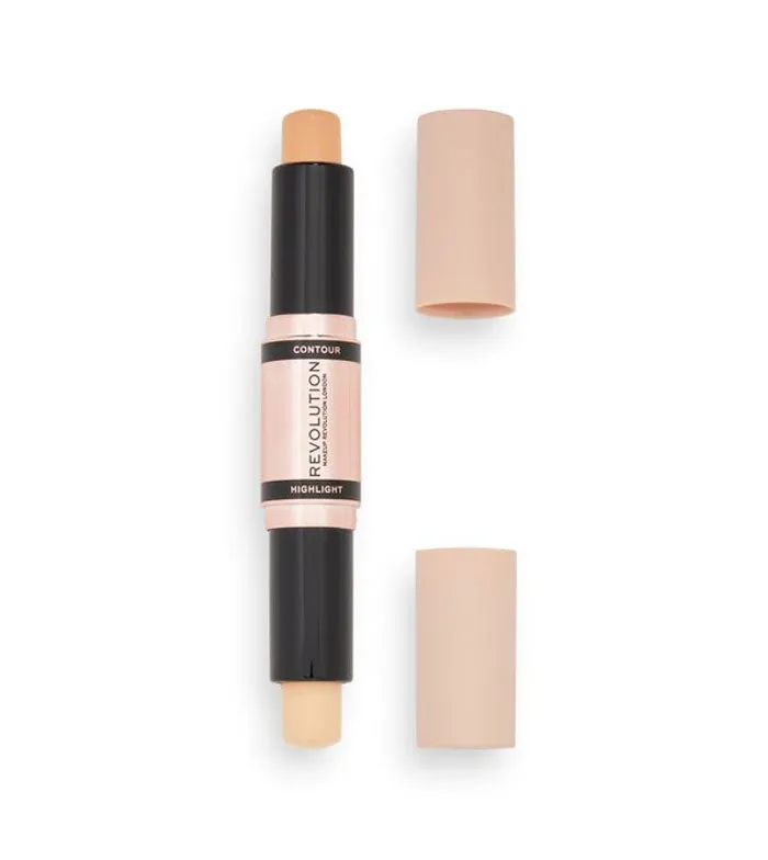 Makeup Revolution - Contorno e iluminador en stick Fast Base - Fair