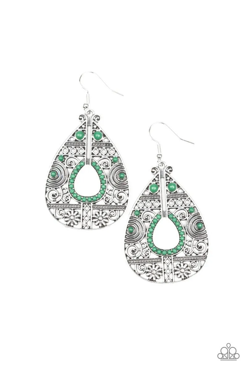 Malibu Gardens Green-Earrings