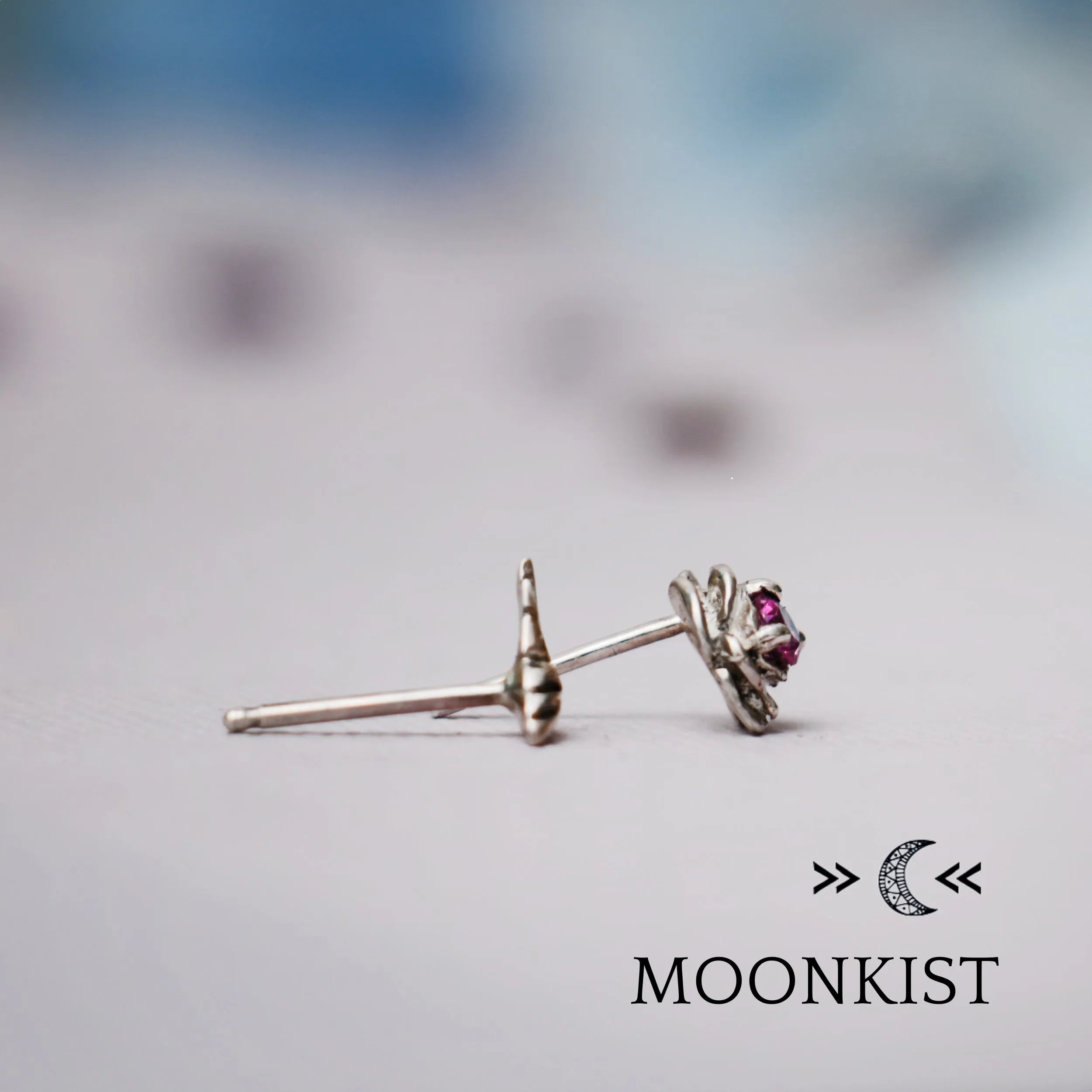 Mismatched Hummingbird and Rose Earrings | Moonkist Designs