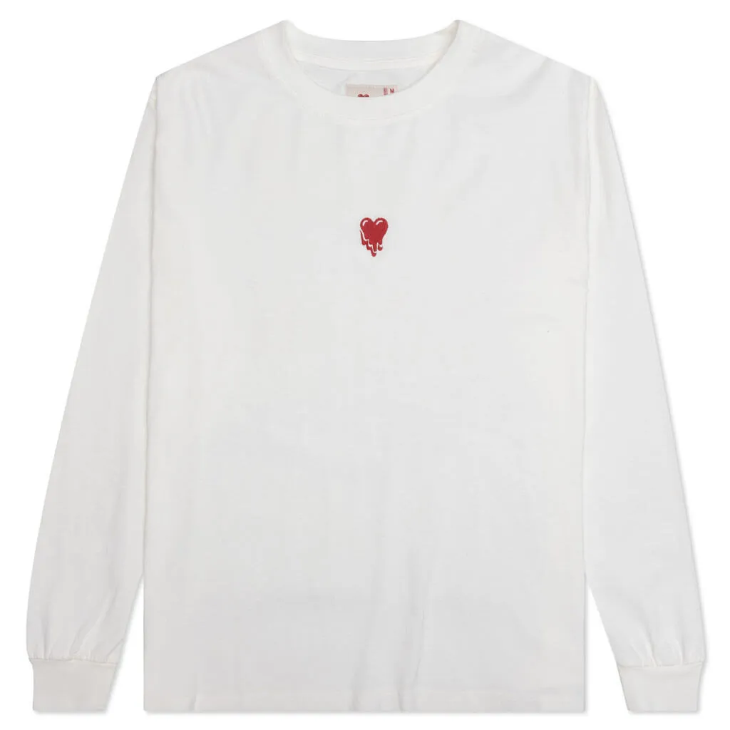 Multi Logo L/S Tee - White