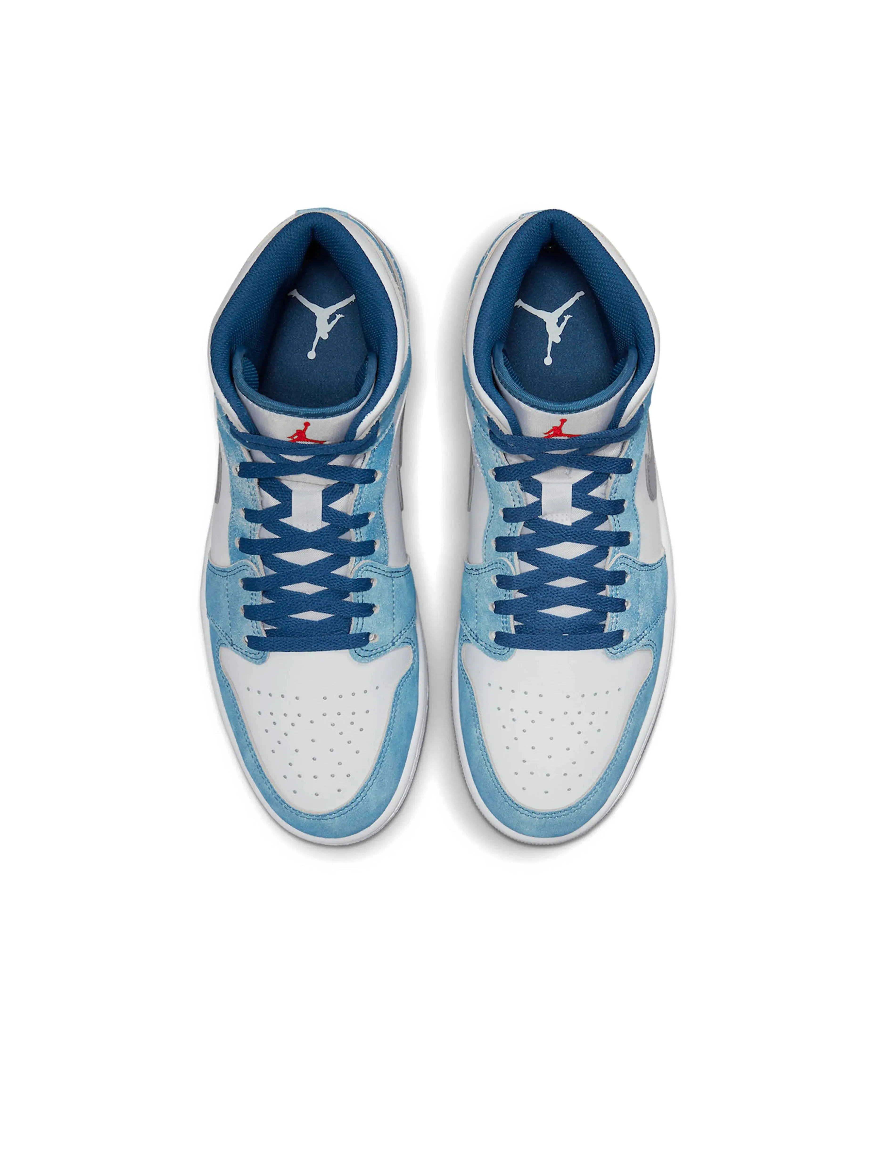 Nike Air Jordan 1 Mid French Blue Fire Red (GS)