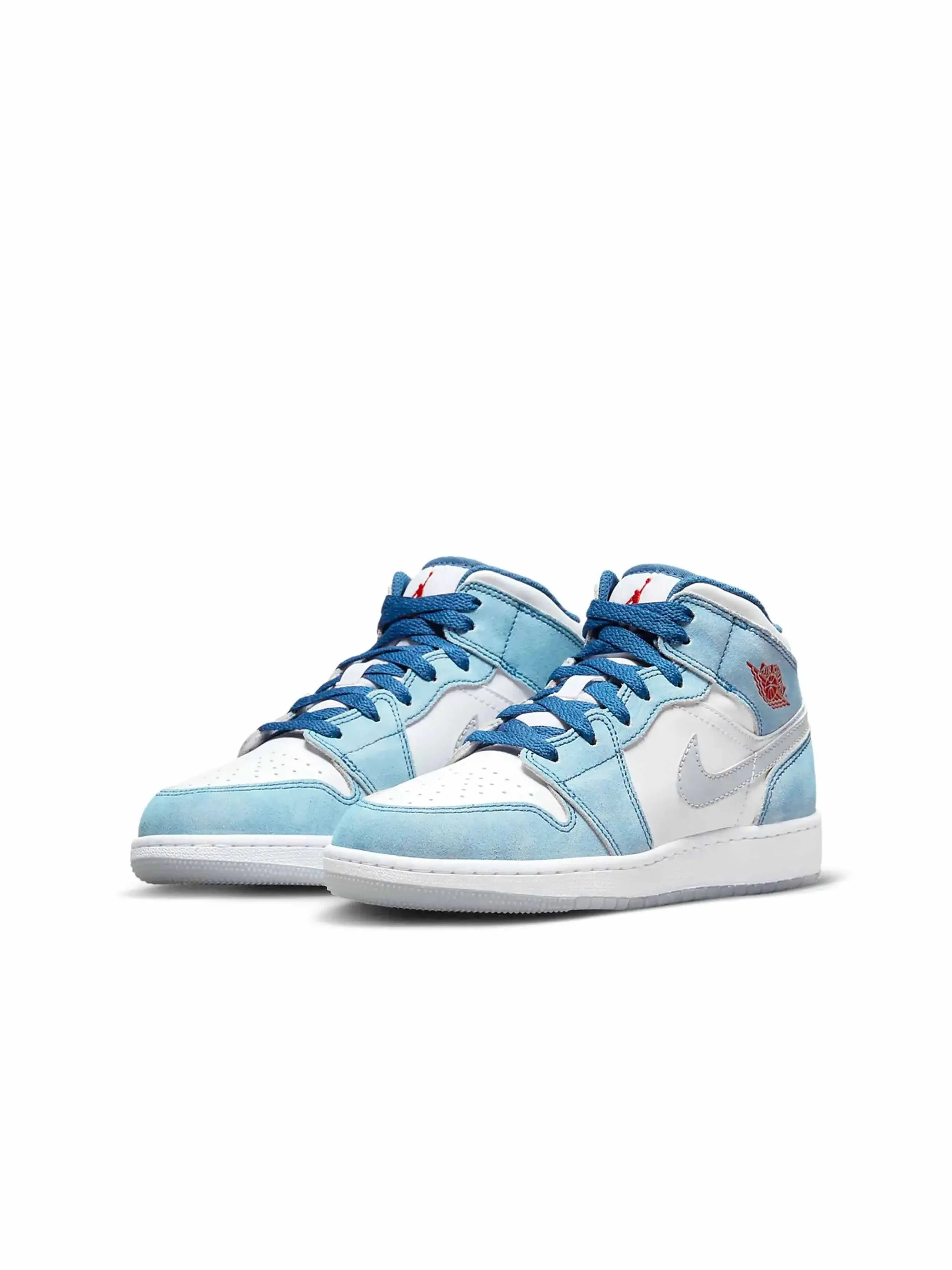 Nike Air Jordan 1 Mid French Blue Fire Red (GS)