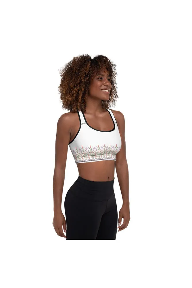 Orchid Meadows Padded Sports Bra