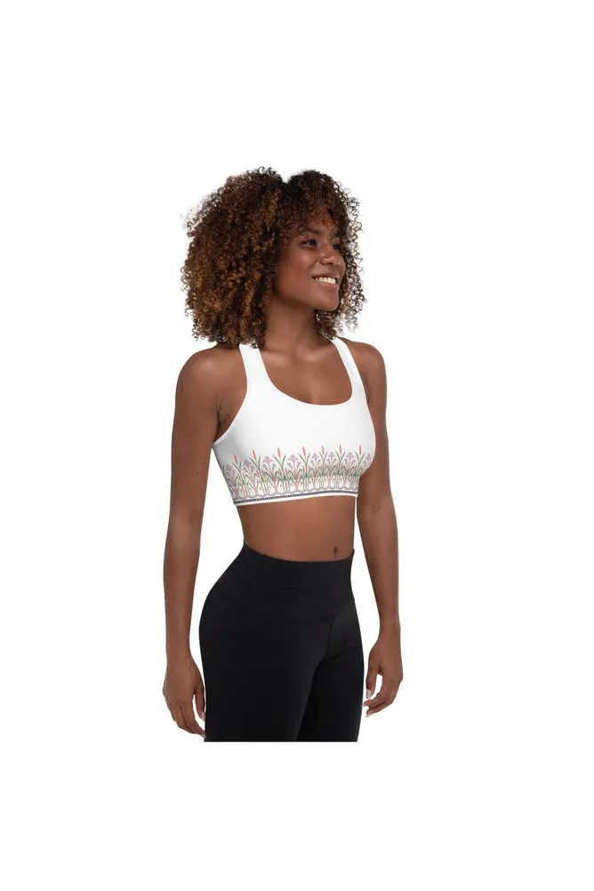 Orchid Meadows Padded Sports Bra