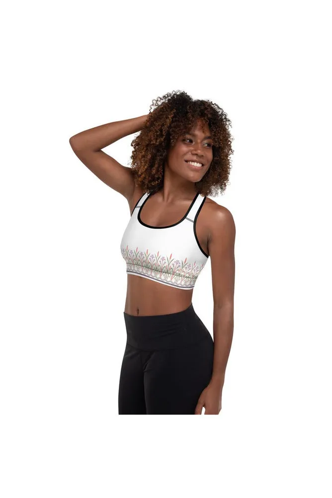 Orchid Meadows Padded Sports Bra