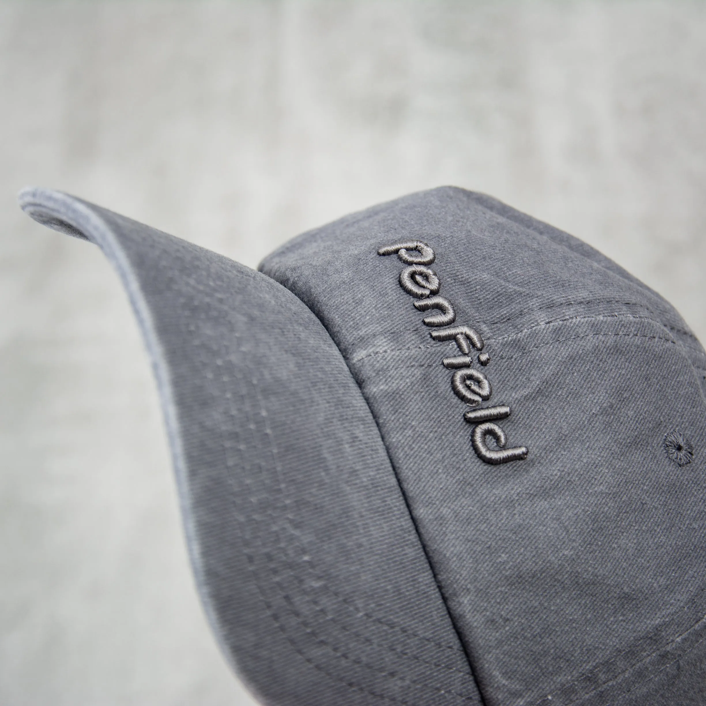 Penfield 6 Panel Washed Baseball Cap - Silver Grey