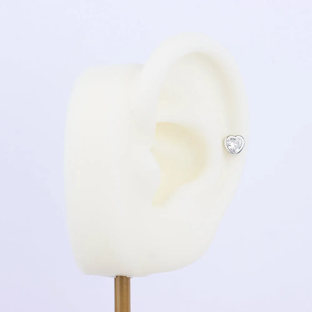 Puff Heart Stud