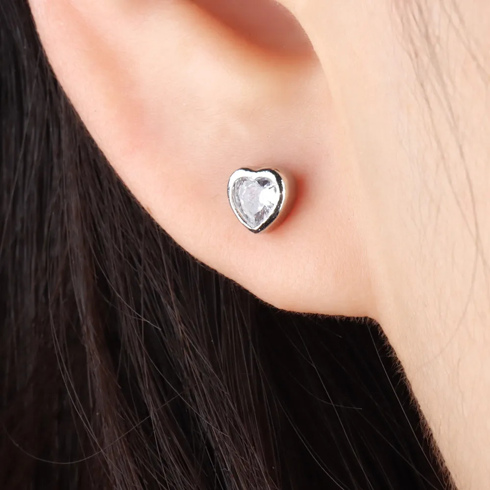 Puff Heart Stud