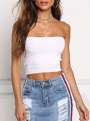 RIBBED TUBE TOP