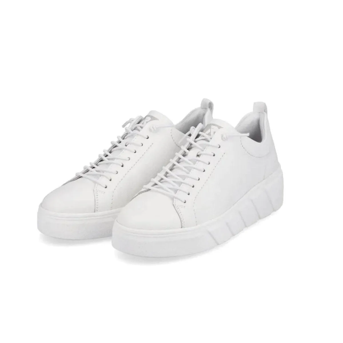 Rieker Women's W0500-81 White/White Leather