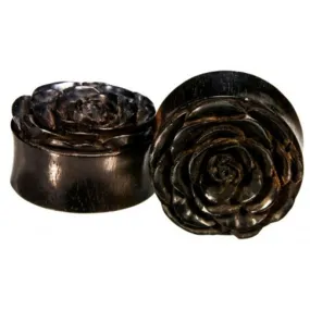 Rose Flower Plugs - Arang Wood