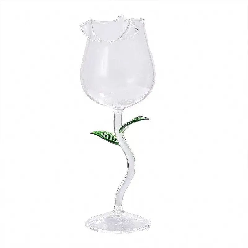 Rose Flower Wine Glass Goblet - Kimi