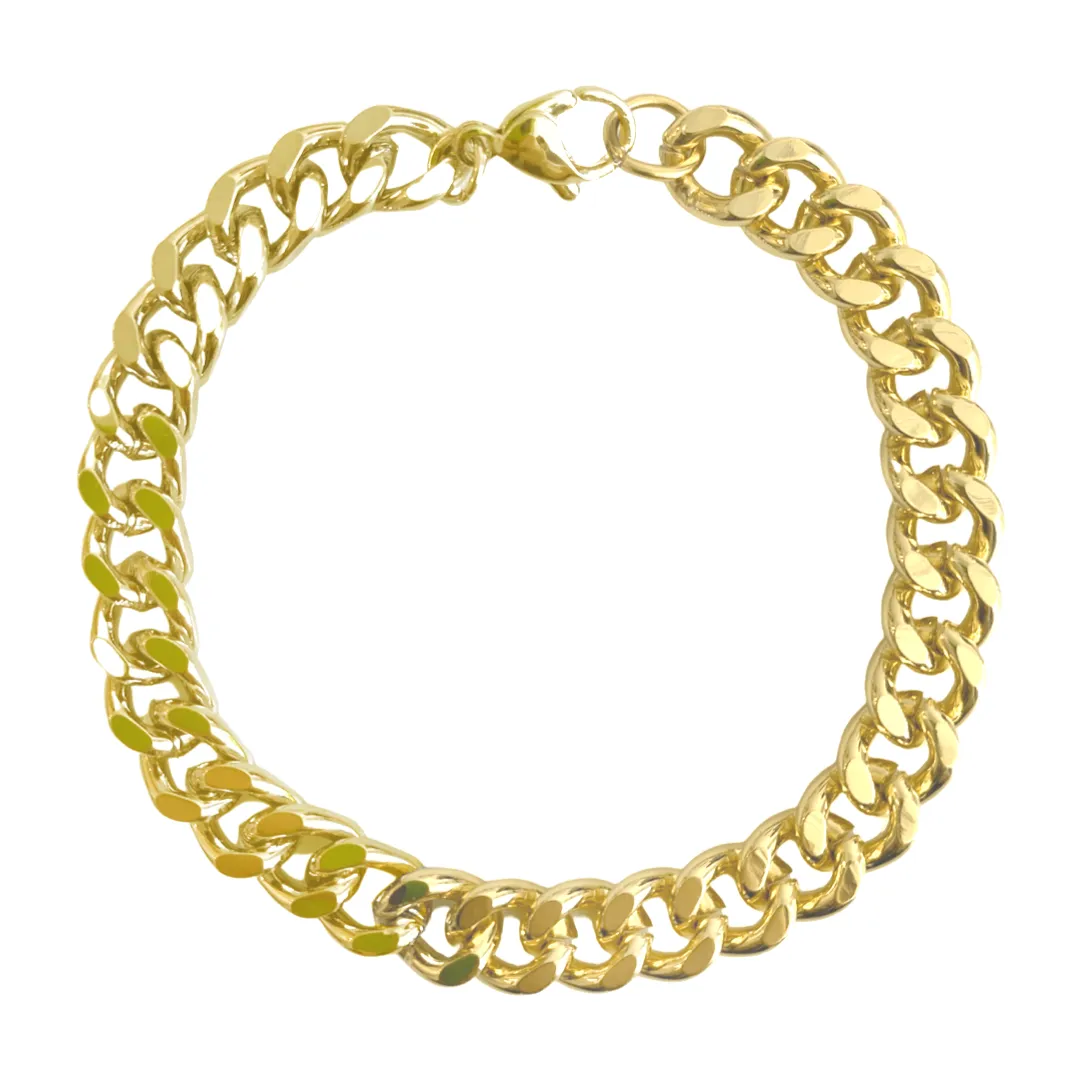 Solid Cuban Chain Bracelet