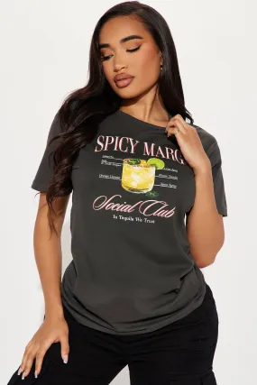 Spicy Marg Social Club Tee - Black Wash