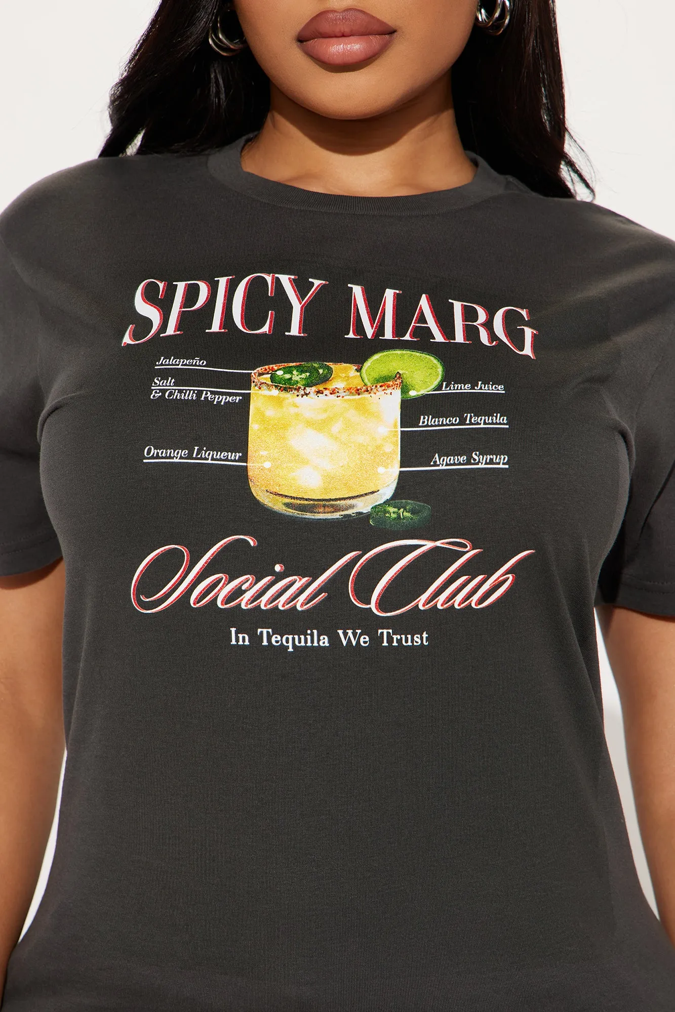 Spicy Marg Social Club Tee - Black Wash