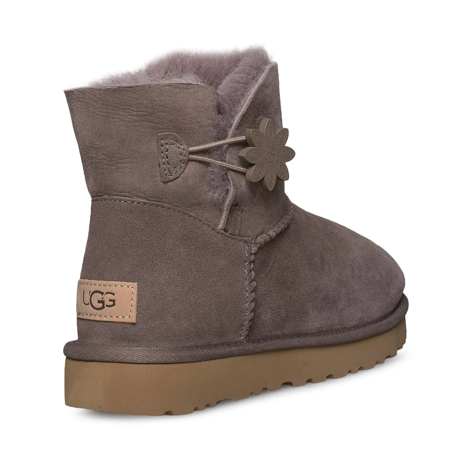 UGG Bailey Button II Flower Stormy Grey Boots - Women's