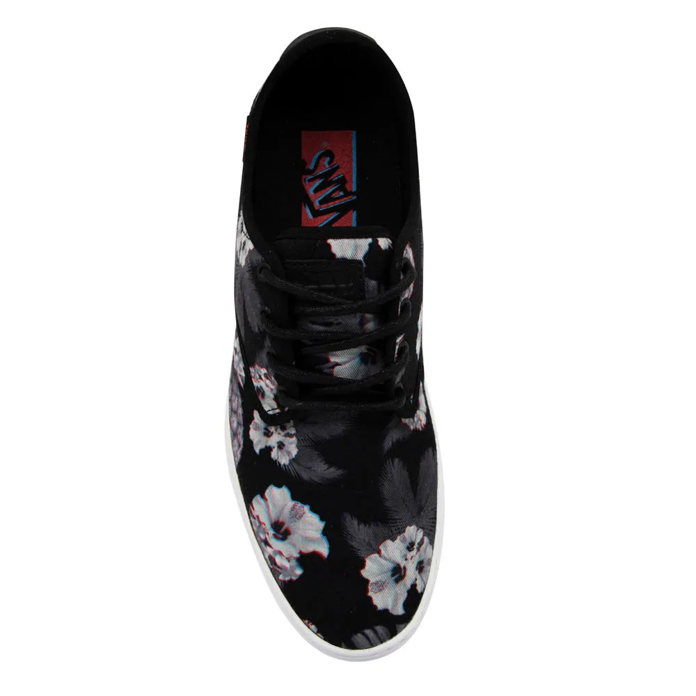 Vans Ludlow 3D Aloha Black White Lace Up Unisex Plimsolls Trainers ZUTGNF